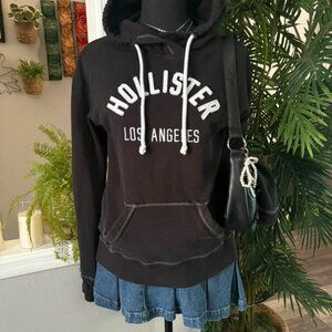 black y2k hollister hoodie